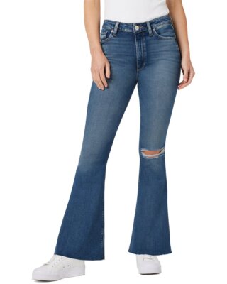 Женские джинсы-клеш Hudson Jeans Holly Serene с высокой посадкой