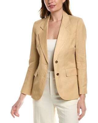 

Женский льняной блейзер Lafayette 148 New York Turner, Коричневый