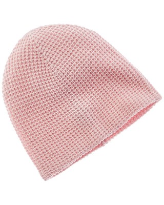 

Amicale Cashmere Waffle Двухслойная кашемировая шапка женская, розовая, Розовый, NA