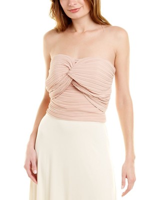 

Женский плиссированный топ Halston Naomi с закручивающейся застежкой, Розовый
