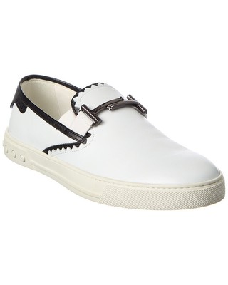 

Кожаные слипоны Tod S мужские белые, Белый, NA