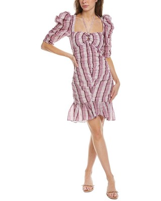 Pre-owned Isabel Marant Étoile Galdino Mini Dress Women's In Pink