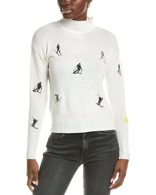 Brodie Cashmere Женский джемпер Ditsy Skier с имитацией шеи из смеси шерсти и кашемира L