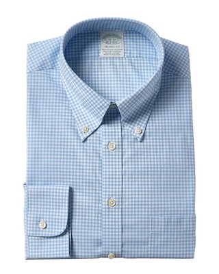 

Мужская классическая рубашка Brooks Brothers Milano, Синий, NA
