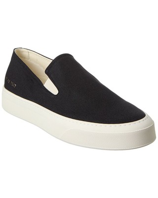 

Мужские парусиновые кроссовки без шнуровки Common Projects, Черный, NA