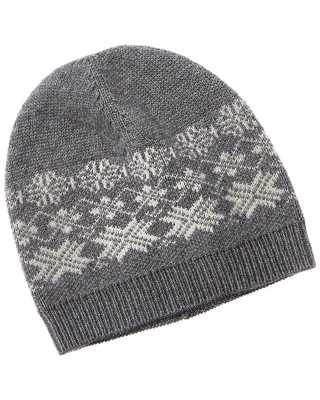 

Женская кашемировая шапка Phenix Fairisle, серая, Grey, NA