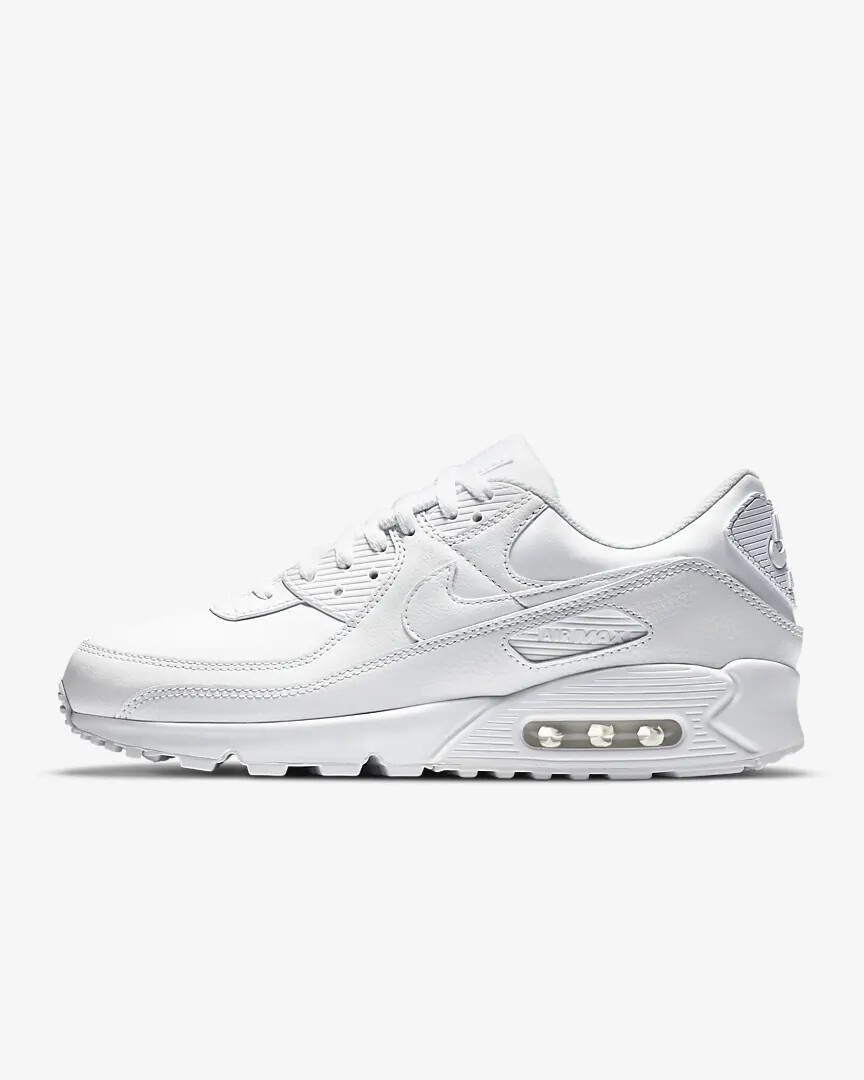 

Nike Air Max 90 LTR Мужские белые/белые/белые CZ5594-100, Белый, Nike Air Max 90