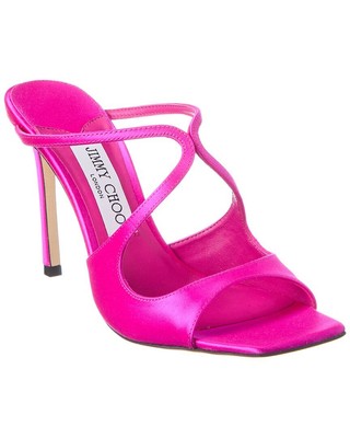 

Женские атласные сандалии Jimmy Choo Anise 95, Розовый, NA