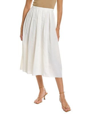 

Юбка Vince Cascade из смесового льна женская белая, Белый