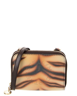 Женский кошелек на молнии из перфорированной кожи с логотипом Stella Mccartney