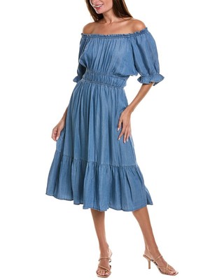 Нанетт Нанетт Лепор Кэссиди Платье миди женское синее Xs