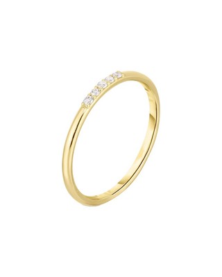 Pre-owned Ring Concierge 14k 0.05 Ct. Tw. Diamond Stackable Ring Women's