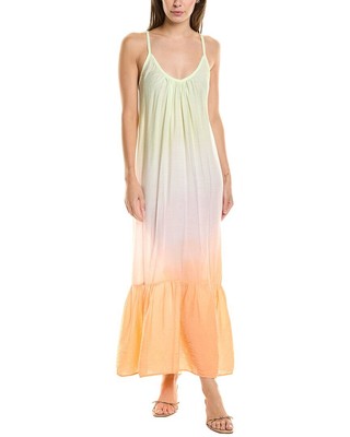 Женское макси-платье с принтом Электрическая роза Лейни