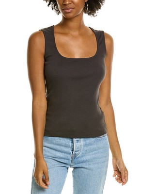 

Женская майка Monrow 90S в рубчик, Faded black