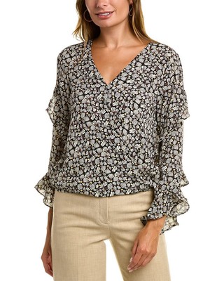 

Женская блузка Max Studio Surplice, Black/clay small wild bud