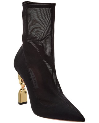

Женские сетчатые ботильоны Aquazzura Twist 105, Черный, NA