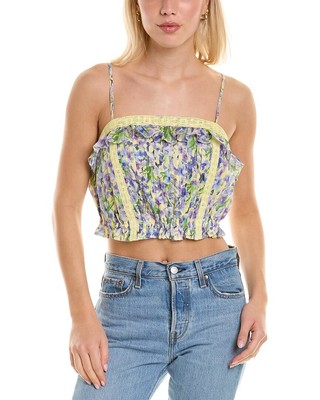 

Женская майка Allison New York Dylan, Yellow floral