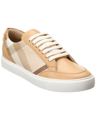 

Женские кроссовки Burberry в клетку из ткани и кожи, Коричневый, NA