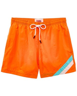 Однотонные и полосатые мужские плавки Classic Orange Xxl