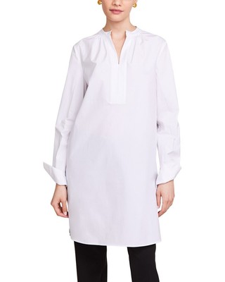 Callas Monic Silk-Trim Shirtdress Womens