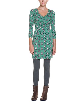 

Зеленая женская туника Boden с геометрическим цветочным принтом, Green geo floral