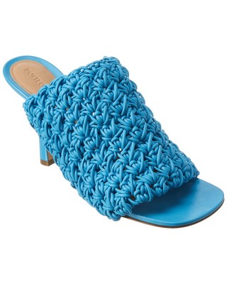

Bottega Veneta Женские кожаные сандалии The Board, Синий, NA