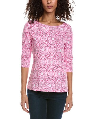 Женская футболка Duffield Lane Lake розового цвета Xs