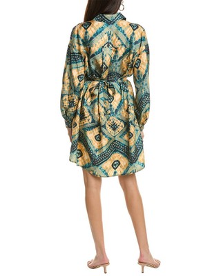 Pre-owned Ulla Johnson Jude Silk Dress Women's In Blue