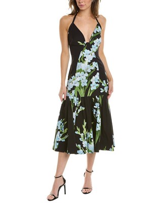 

Платье миди с бретельками Carolina Herrera женское черное, Черный
