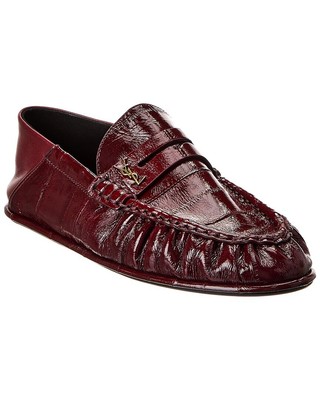 Женские кожаные тапочки-мокасины Saint Laurent Le Loafer
