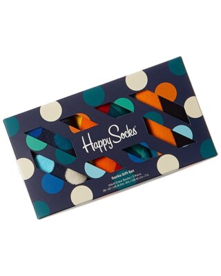 

Happy Socks 3 шт. Подарочный набор классических носков для мужчин, размеры 36–40, Na