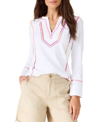 Женский вышитый топ Nic+Zoe Petite Pinnacle