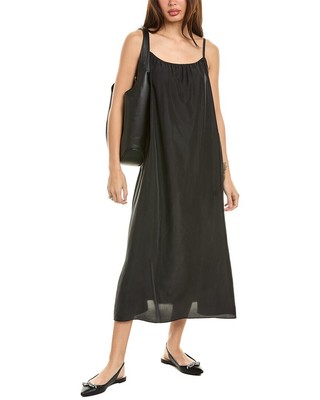 Eileen Fisher Silk Cami Dress Womens Black S
