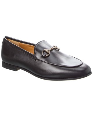 Кожаные мокасины Gucci Jordaan женские черные 36