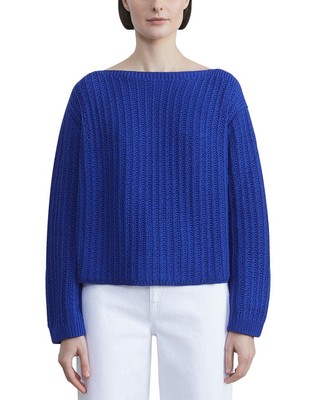 

Укороченная женская летучая мышь Lafayette 148 New York с текстурированной строчкой, Lapis blue