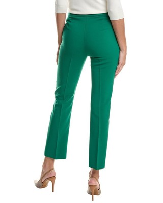 Pre-owned Max Mara Fuoco Wool-blend Trouser Women's Green 10