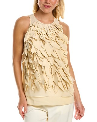 

Женский топ из смесового шелка Brunello Cucinelli с лепестками, Mfd c