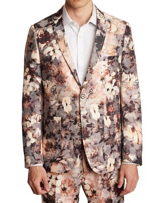 

Мужская куртка Dover Notch с пейсли и серым узором, Brwn cream floral, NA