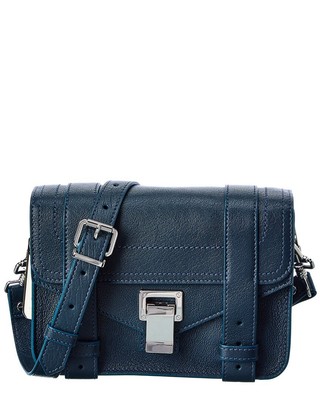 

Женская кожаная сумка через плечо Proenza Schouler Ps1 Mini, синяя, NA