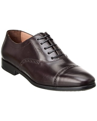 

Кожаные мужские оксфорды Ferragamo Riley, Красный, NA