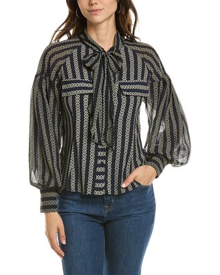 

Женская блузка с завязками Gracia, Navy