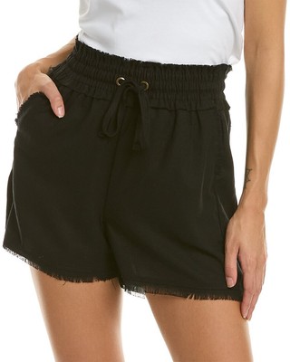 

Короткие женские шорты из смесового льна Brook + Lynn, черные, размер, Черный, NA