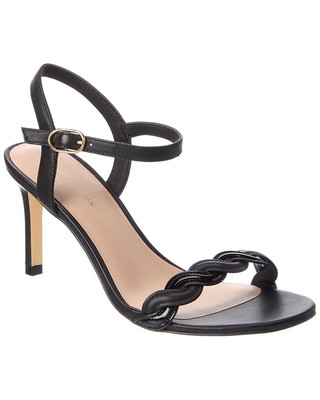 

Stuart Weitzman Dancer Twistie 75 Женские кожаные сандалии, Черный, NA