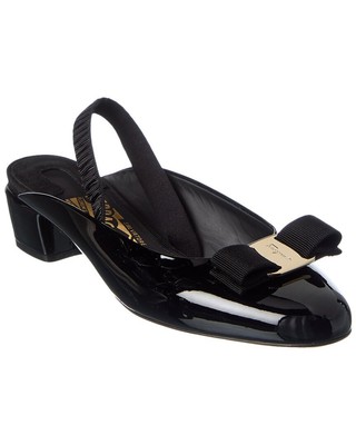 

Женские лакированные туфли Ferragamo Vara с ремешком на пятке, Черный, NA