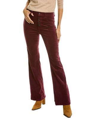 

Current/Elliott The Side Street Claret Velvet Bootcut Джинсы женские красные, Красный, NA