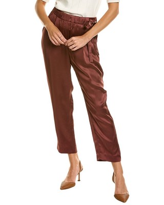 

Атласные брюки женские Brunello Cucinelli фиолетовые, Фиолетовый, NA