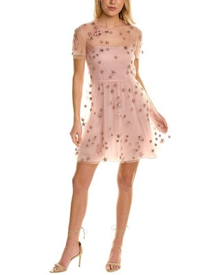 

Женское шелковое мини-платье Valentino Stars, Ssoft pink