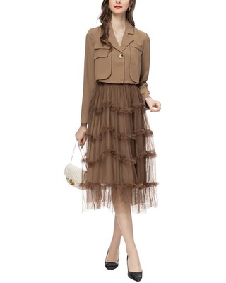 Lanelle 2Pc Blazer & Skirt Set Womens  6