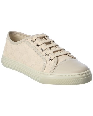 

Женские кроссовки Gucci Gg из холста и кожи белые, Белый, NA