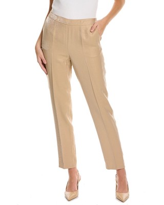 

Женские брюки из твила Anne Klein, Коричневый, NA